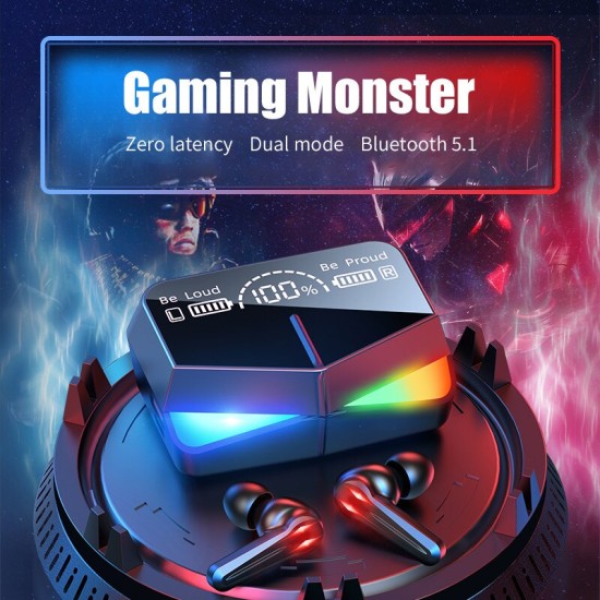 M28 GAMING TWS PREMIUM 9D SOUND WATERPROOF EARBUDS M28 GAMING TWS PREMIUM 9D SOUND WATERPROOF EARBUDS